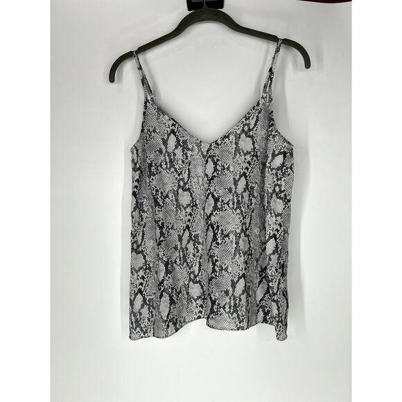 Frame snake print silk tank top S - Picture 1 of 6